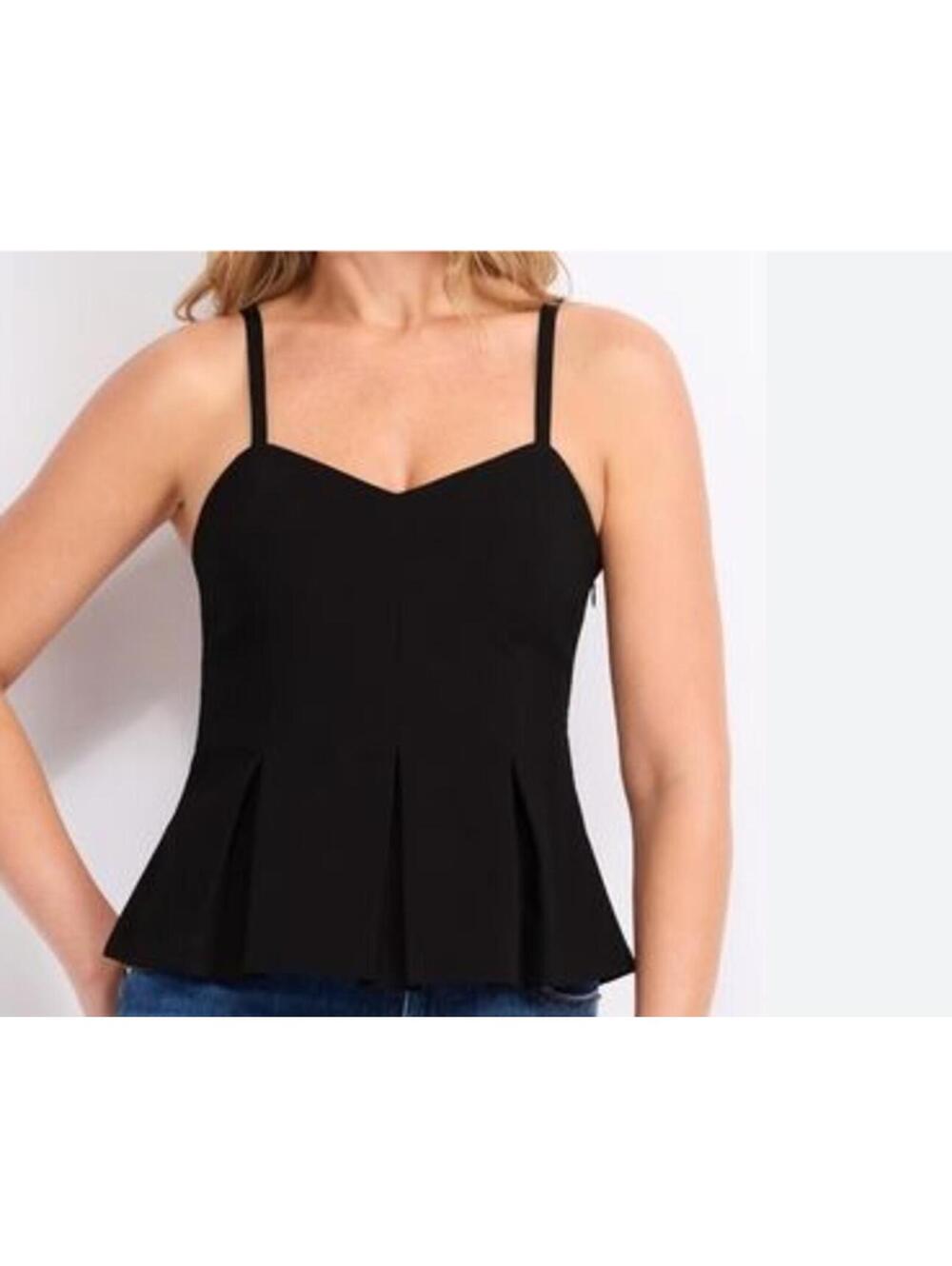NWT Mine Britton black pleated tank size XL